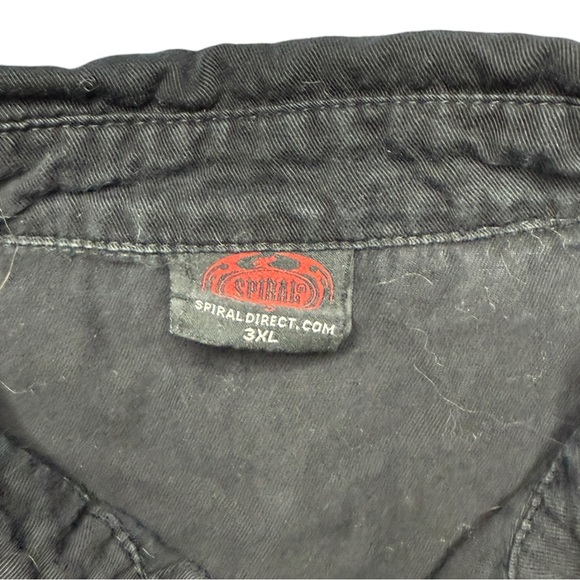 Spiral Biker Button Up Vest Size 3XL - Picture 4 of 4